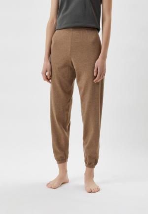 Брюки домашние UNIQLO. Цвет: коричневый