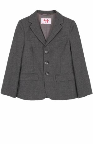 Однобортный пиджак Il Gufo. Цвет: серый