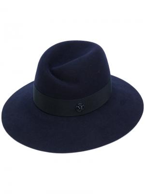 Фетровая шляпа Maison Michel. Цвет: синий