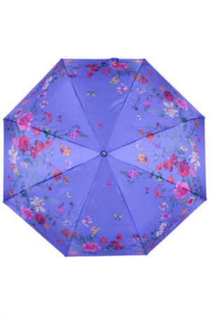 Зонт-полуавтомат Flioraj. Цвет: голубой