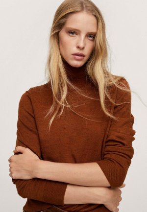 Водолазка Mango. Цвет: коричневый