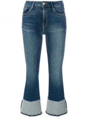 Укороченные джинсы Frame Denim. Цвет: синий