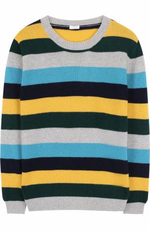 Шерстяной пуловер в контрастную полоску Il Gufo. Цвет: разноцветный