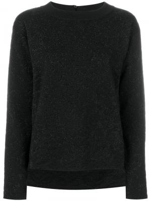Вязаный свитер с блестками Fendi. Цвет: чёрный