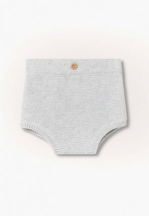Шорты Mango Kids. Цвет: серый