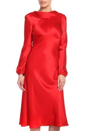 Платье Alexander McQueen. Цвет: красный