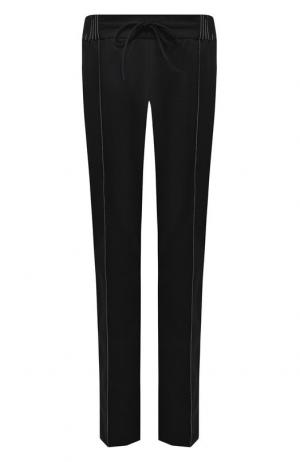 Укороченные брюки с эластичным поясом Valentino. Цвет: черный