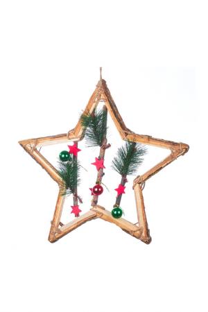 Декор на стену Звезда DUE ESSE CHRISTMAS. Цвет: коричневый