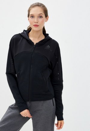 Толстовка adidas. Цвет: черный