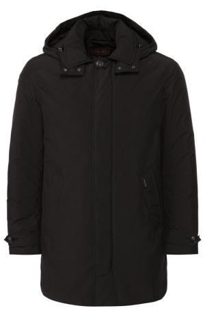 Пуховая куртка на молнии с капюшоном Woolrich. Цвет: черный