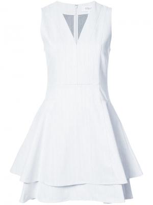 Расклешенное многослойное платье Derek Lam 10 Crosby. Цвет: белый
