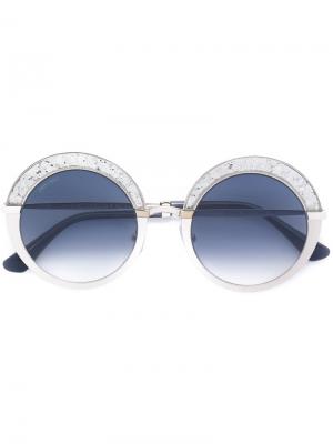 Солнцезащитные очки Gotha Jimmy Choo Eyewear. Цвет: металлический