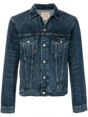 Классическая джинсовая куртка Polo Ralph Lauren. Цвет: синий
