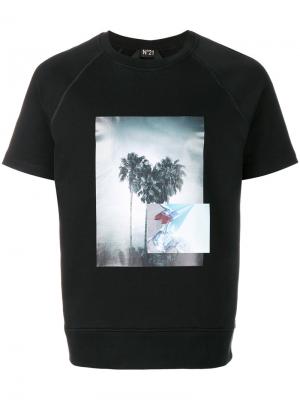 Photo print sweatshirt T-shirt Nº21. Цвет: чёрный