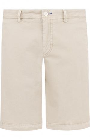 Хлопковые шорты с карманами Bogner. Цвет: бежевый