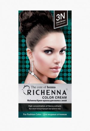 Краска для волос Richenna. Цвет: черный