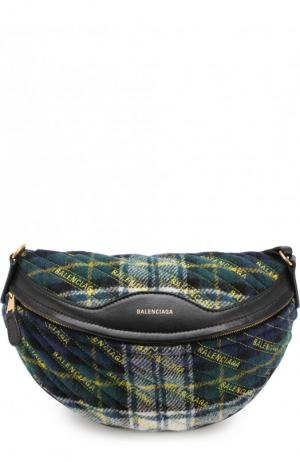 Поясная сумка Souvenir XS Balenciaga. Цвет: зеленый