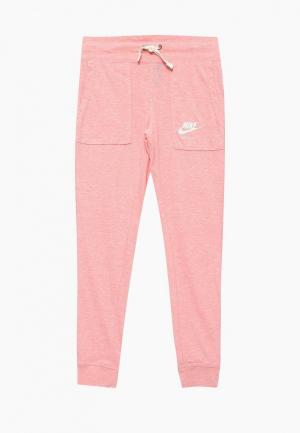 Брюки спортивные Nike. Цвет: розовый