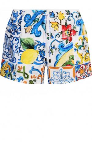 Плавки-шорты с принтом Dolce & Gabbana. Цвет: разноцветный