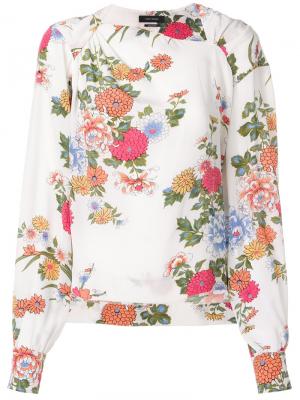 Блузка с цветочным принтом Ioudy Isabel Marant. Цвет: белый