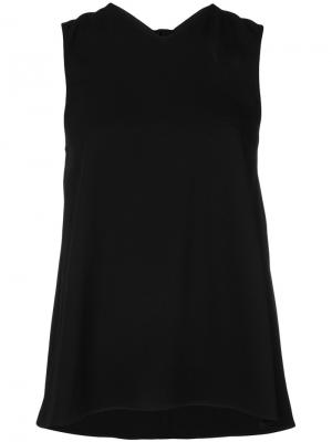 Блузка с декоративным узлом Helmut Lang. Цвет: чёрный