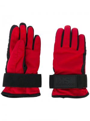 Лыжные перчатки Dsquared2. Цвет: красный
