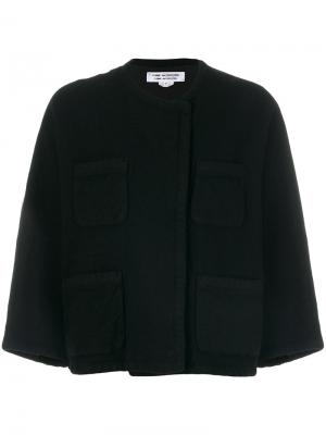 Укороченная куртка с накладными карманами Comme Des Garçons. Цвет: чёрный