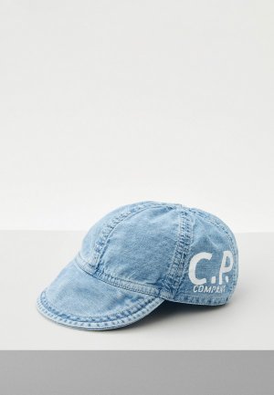 Бейсболка C.P. Company. Цвет: голубой