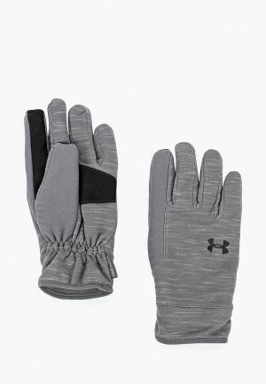 Перчатки Under Armour. Цвет: серый
