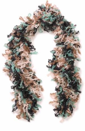 Вязаный шарф из смеси шерсти и мохера Missoni. Цвет: бирюзовый