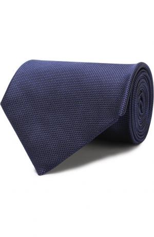 Шелковый галстук Ermenegildo Zegna. Цвет: темно-синий