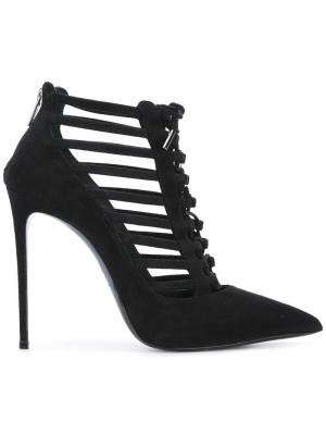Туфли-лодочки со шнуровкой Le Silla. Цвет: чёрный