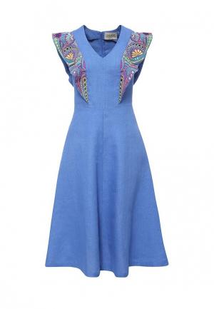 Платье Indiano Natural. Цвет: синий