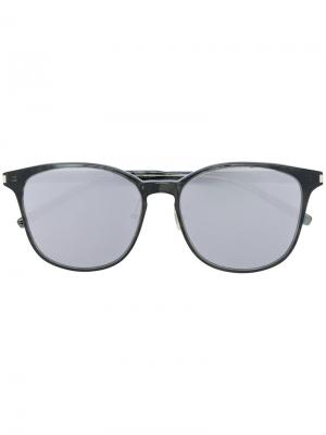 Солнцезащитные очки с квадратной оправой Saint Laurent Eyewear. Цвет: серый