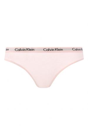 Хлопковые трусы-слипы Calvin Klein Underwear. Цвет: розовый